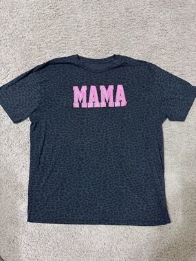 Mama Pink Applique Graphic Tee - Kids Shirt